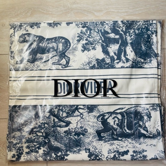 Christian Dior DIORIVIERA Canvas Large Tote, Navy. New in the package - Picture 12 of 14
